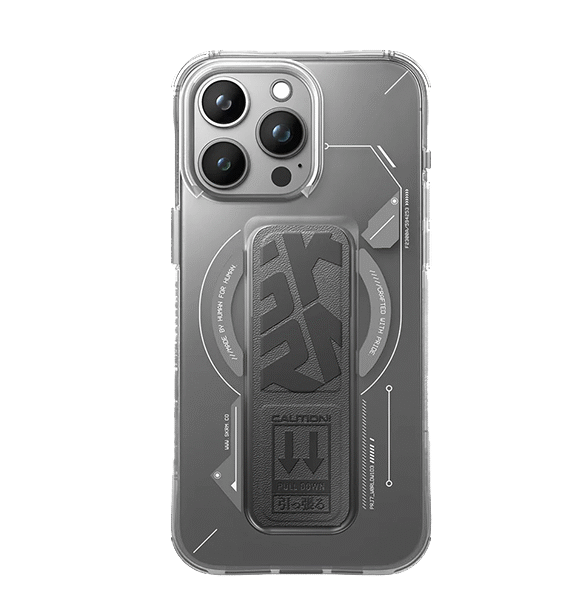 Skinarma iPhone 15 Pro Max Compatible Case Magsafe Charging Feature Technology Patterned Stand Helio Cover