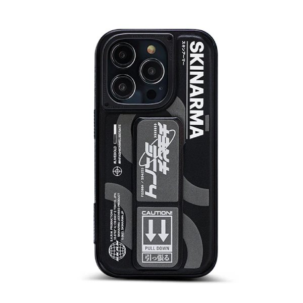 حافظة Skinarma Bango المصنوعة من الجلد الصناعي مع حامل قابل للتمديد لحامل Apple iPhone 13 Pro Max