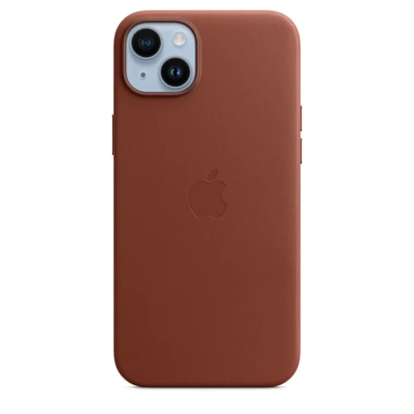 Apple iPhone 14 Plus Leather Case with MagSafe - Brown