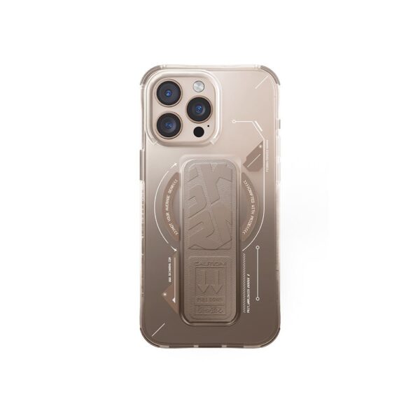 Skinarma HELIO Mag-Charge iPhone 16 Pro Max with Grip Stand - Champagne