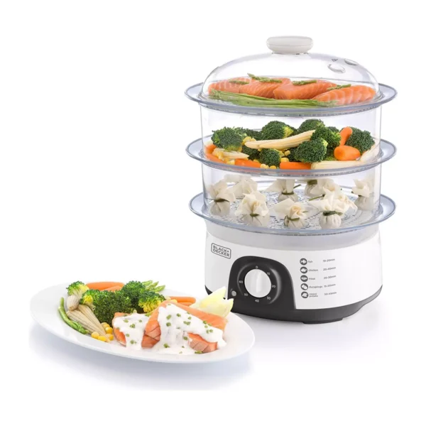 Black & Decker B+D Food Steamer 3-Tier 775W