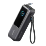 Anker Power Bank (25K, 165W, Built-In and Retractable Cables) - Black