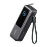 Anker Power Bank (25K, 165W, Built-In and Retractable Cables) - Black