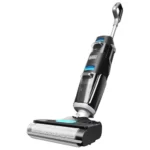 Black & Decker Cordless Wet Dry Vacuum Cleaner and Mop, Vacuum & Wash Duo with Self-Cleaning, Edge Cleaning and Digital Display, Space-Saving Design, 180W VW252BR-B5 Black/Blue