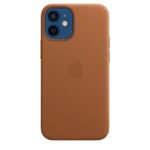 Apple iPhone Leather Case with MagSafe for iPhone 12 Mini -brown - Image 3