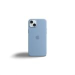⁦Apple iPhone 15 Plus Silicone Case With Magsafe - Winter Blue⁩ - الصورة ⁦3⁩