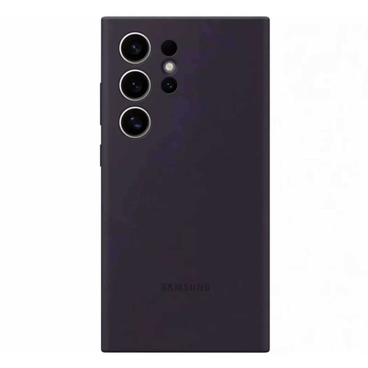 ⁦Samsung Galaxy S24 Ultra Silicone Case – Dark Violet⁩ - الصورة ⁦1⁩