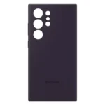 ⁦Samsung Galaxy S24 Ultra Silicone Case – Dark Violet⁩ - الصورة ⁦3⁩
