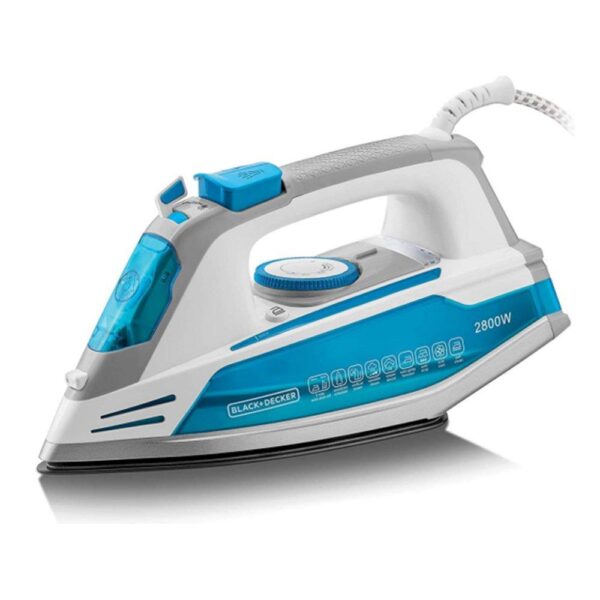 Black & Decker Steam Iron with Auto Shutoff and Anodized Soleplate 2800W X2800-B5