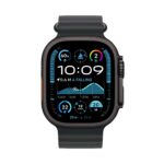 Apple Watch Ultra 2 GPS + Cellular 49mm Black Titanium Case Black Ocean Band - الصورة 2