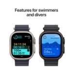 Apple Watch Ultra 2 GPS + Cellular 49mm Black Titanium Case Black Ocean Band - الصورة 5