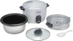 Black & Decker Rice Cooker, 700W Power, 1.8L, Removable Non-Stick Bowl & Steaming Tray with Water Level Indicator, Glass Lid & Cool Touch for Healthy Meals - Image 2