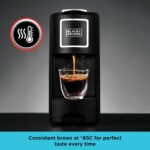 Black & Decker Capsule Coffee Machine, 1140W, Espresso, Lungo and more, Black, CCM100-B5 - Image 2