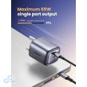UGREEN NEXODE WALL CHARGER 3 PORTS 65W CD306 SPACE GRAY - الصورة 3