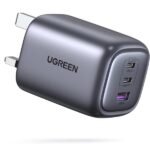 UGREEN NEXODE WALL CHARGER 3 PORTS 65W CD306 SPACE GRAY - الصورة 4