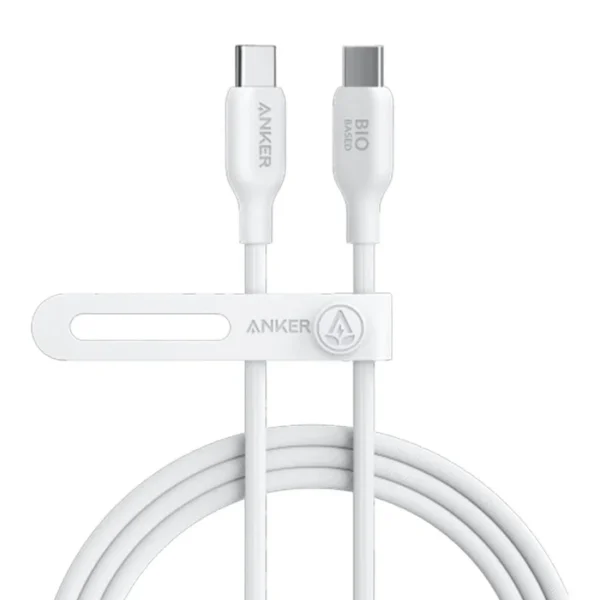 كابل أنكر 544 USB-C إلى كابل USB-C بقدرة 140 واط حيوي - 1.8 متر/6 أقدام - أبيض
