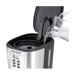 Black & Decker Drip Coffee Maker - 900W (DCM85-B5) Silver/Black - Image 3