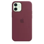 Apple iPhone 12 mini Silicone Case with MagSafe – Plum