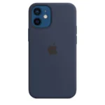 Apple iPhone 12 mini Silicone Case with MagSafe – Deep Navy