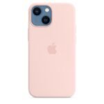 Apple iPhone 13 mini Silicone Case with MagSafe - Chalk Pink - الصورة 3