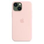 Apple iPhone 13 mini Silicone Case with MagSafe - Chalk Pink - الصورة 2