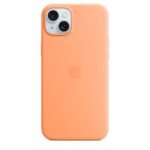 Apple iPhone 15 Plus Silicone Case With Magsafe - Orange Sorbet - Image 4
