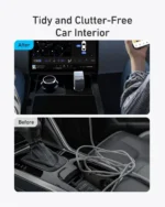 Anker USB-C Car Charger(75W Max with Built-In Retractable Cable) -Silver - Image 2