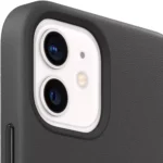 Apple iphone 12 mini Leather Case with MagSafe - Black - الصورة 2