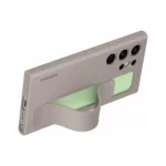 Samsung Galaxy S24 Ultra Standing Grip Case - Taupe - Image 3