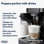 DELONGHI COFFEE MACHINE 1450 W - 15BAR BLK - الصورة 3