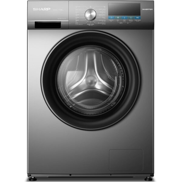 Sharp Front Load Washer 7kg 1200 RPM Silver