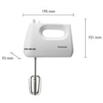 Panasonic HAND MIXER 175W 5 SPEED 2ATTACH - الصورة 2