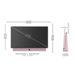 Skyworth 24-inch FHD Portable Smart Google TV - Pink - الصورة 3