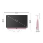 Skyworth 24-inch FHD Portable Smart Google TV - Pink - Image 3