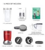 ⁦Nutribullet Blender 600W 12Pcs - Red⁩ - الصورة ⁦5⁩