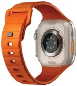 Uniq Stride Fkm Rubber Apple Watch Strap 49/45/44/42mm - Volt Orange - Image 4