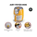 ARIETE AIR FRYER 2 LT 1000W YELLOW - الصورة 2