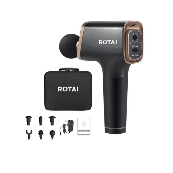 Rotai Big Massage Gun – 3 Modes 6 Attachment