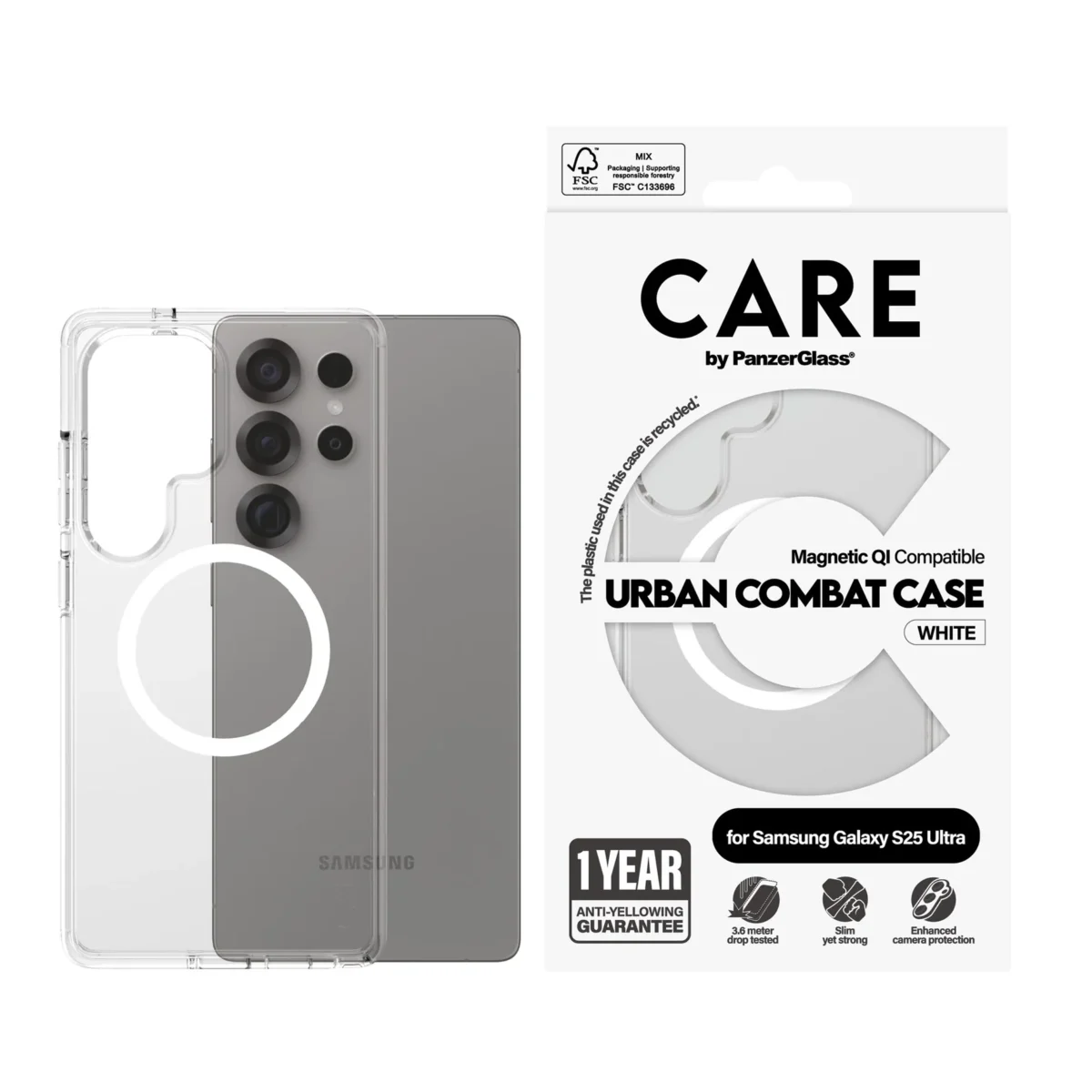 ⁦PanzerGlass®Transparent Case Samsung Galaxy S25 Ultra⁩ - الصورة ⁦4⁩