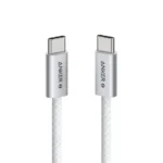 Anker Zolo Cable USB-C to USB-C 240W (0.9m/3ft) -White - الصورة 4