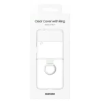 Samsung Clear Cover With Ring For Samsung Galaxy Z Flip 4, Transparent