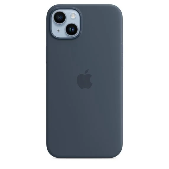 Apple iPhone 14 Plus Silicone Case with MagSafe – Storm Blue