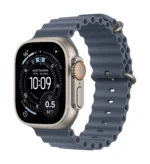 Apple Watch Ultra 3 GPS + Cellular 49mm Natural Titanium Case with Anchor Blue Ocean Band