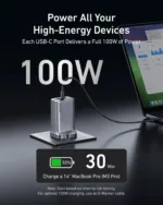 Anker Prime Charger 100W 3 Ports GaN - Silver - Image 2