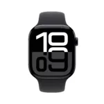 ⁦Apple Watch Series 10 GPS + Cellular 46mm Jet Black Aluminium Case with Black Sport Band - S/M⁩ - الصورة ⁦5⁩