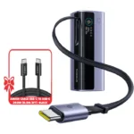 Baseus EnerGeek GR11 Power Bank 20000mAh 145W with Retractable Cable – Grey